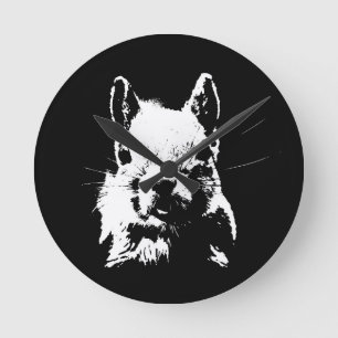 Horloge Ronde Écureuil