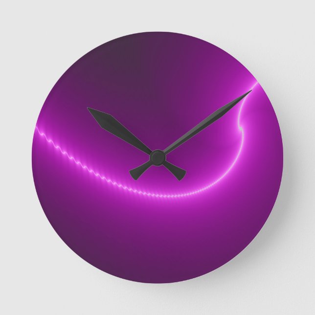 Horloge Ronde Electric shock Fractal Wall Clock (Recto)