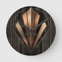 Élégance Géométrique Métallique Art Déco