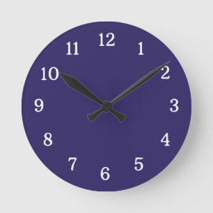 Horloge Ronde Elégant bleu marine
