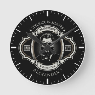 Horloge Ronde Elégant crâne Personnaliser l'horloge ronde