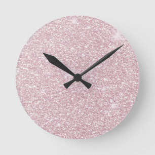 Horloge Ronde Élégante parties scintillant à la mode abstrait