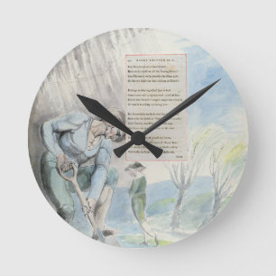 Horloge Ronde "Élégie écrite dans une cimetière de Counrty",