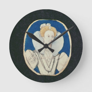 Horloge Ronde Elizabeth I, portrait miniature, (non fini)
