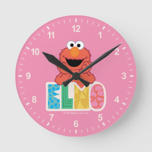 Horloge Ronde Elmo Cute & Fun