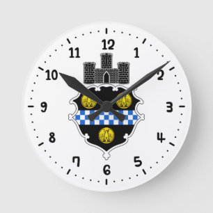 Horloge Ronde Emblème de Pittsburgh, Pennsylvanie Square Wall Cl