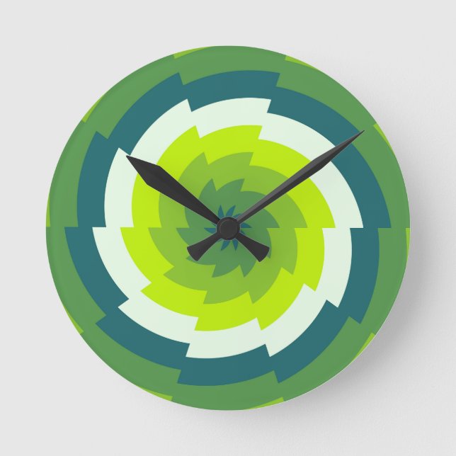 Horloge Ronde Emerald Whirl (Recto)