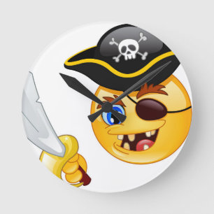 Horloge Ronde emoji pirate