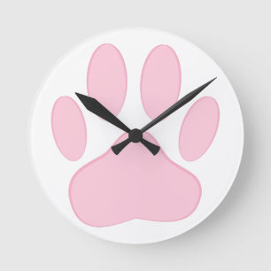 Horloge Ronde Empreinte rose