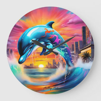 Horloge ronde en acrylique - Unique édition limité