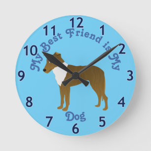 Horloge ronde en colle lisse du dessin
