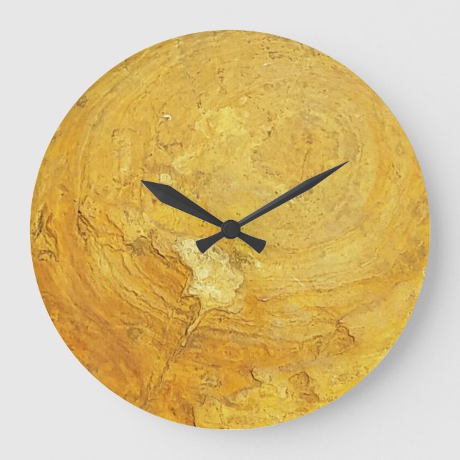 Horloge ronde en pierre rocheuse (Recto)