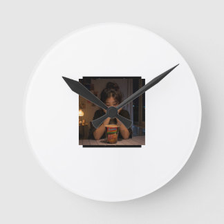 Horloge Ronde Encore une bouchée 🍜