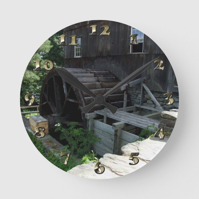 Horloge Ronde Énergie alternative - Grist Mill Power (Recto)