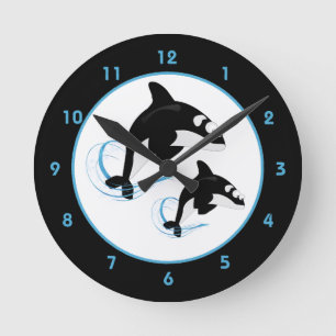 Horloge Ronde Épaulard d'orque