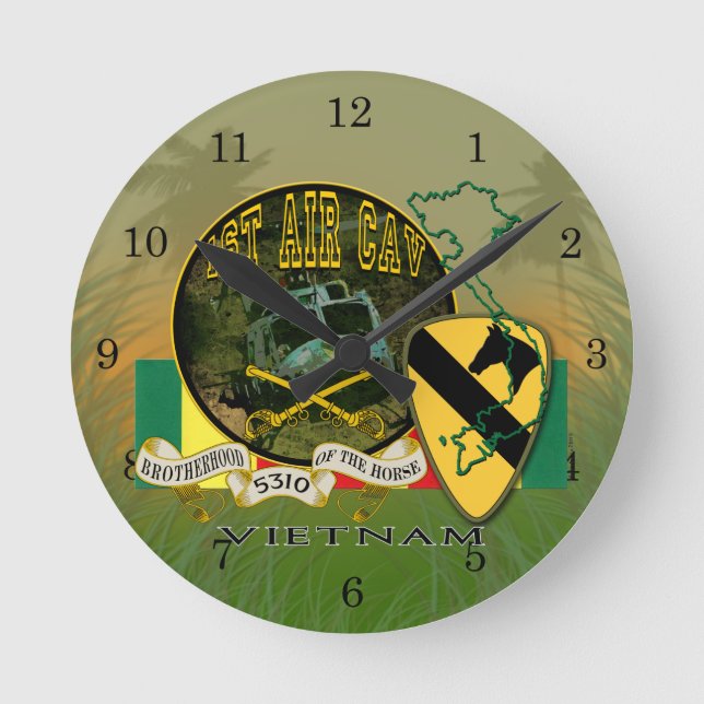 Horloge Ronde ęr Air Cav - Vietnam (Recto)