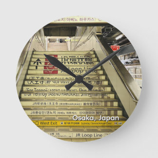 Horloge Ronde Escalier de la gare d'Osaka Japon