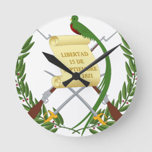 Horloge Ronde Escudo de armas de Guatemala - Armoiries