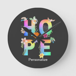 Horloge Ronde Espérer Motivation artistique positive Inspiration
