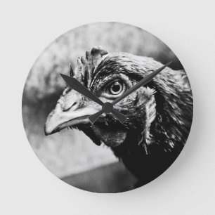 Horloge Ronde esprits et poulets