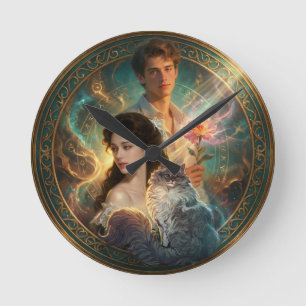 Horloge Ronde Et si votre animal de compagnie était humain?