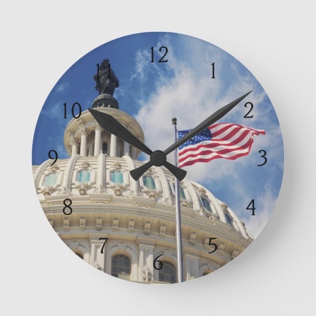 Horloge Ronde États-Unis, Columbia, Washington DC, Capitol Build (Recto)