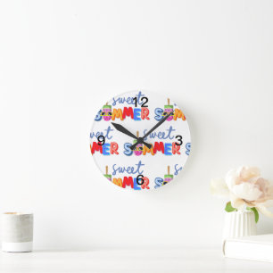 Horloge Ronde été doux