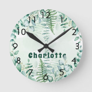 Horloge Ronde Eucalyptus nom de la forêt boisée
