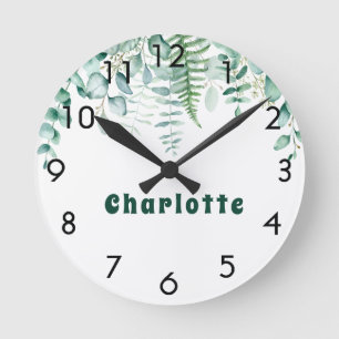 Horloge Ronde Eucalyptus nom de la forêt boisée