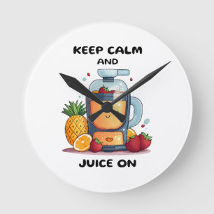Horloge Ronde Extracteur de jus Garder son calme et jus  Santé 