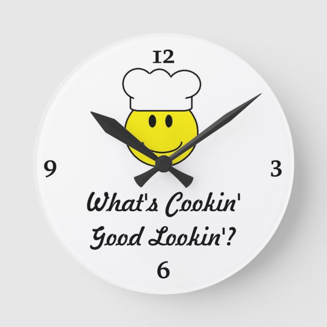 Horloge Ronde Face Kitchen Clock Flirt (Recto)