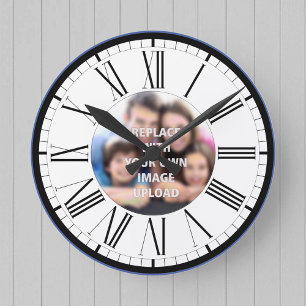 Horloge Ronde Family Photo ou Loved One