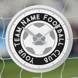 Horloge Ronde Fan de football ou soutien de football