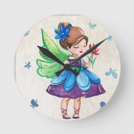 Horloge Ronde Fantastique fairy