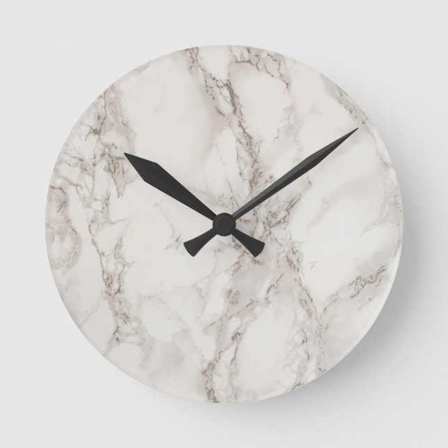 Horloge Ronde (faux) marbre - sophistiqué tendance belle (Recto)