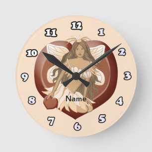 Horloge Ronde Fée au chocolat