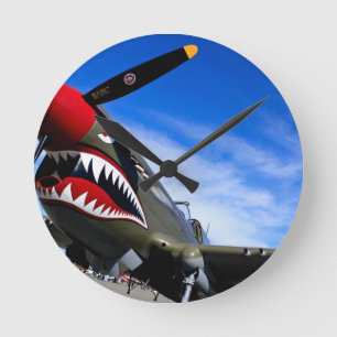 Horloge Ronde Félicitations aux pilotes d'avion Jet Plane