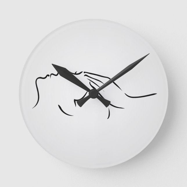 Horloge Ronde Femme recevant un traitement spa (Recto)