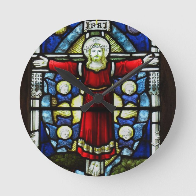 Horloge Ronde Fenêtre en verre teinté (Recto)