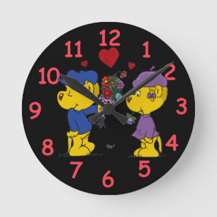 Horloge Ronde Ferald et Sahsha Ferret