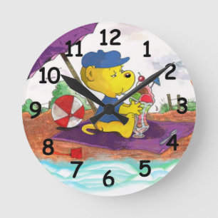 Horloge Ronde Ferald's Ice Cream Beach Delight