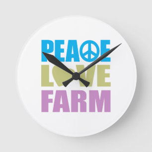 Horloge Ronde Ferme d'amour de paix