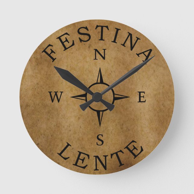 Horloge Ronde festina lente (Recto)