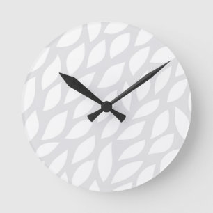 Horloge Ronde feuille d'arbre