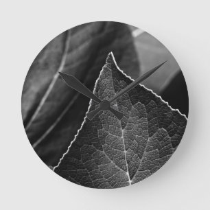 Horloge Ronde feuilles étant