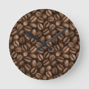 Horloge Ronde Fèves de café