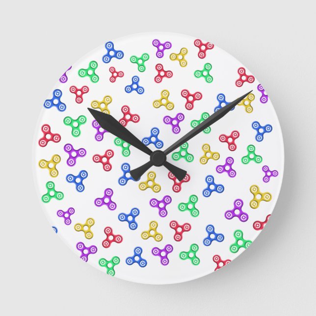 Horloge Ronde Fidget Spinners (Recto)