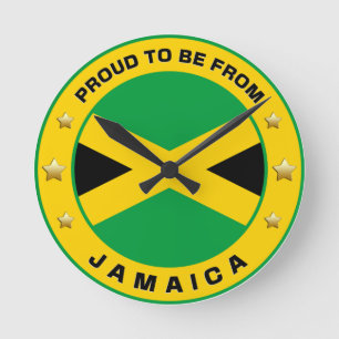 Horloge Ronde Fier D'Être De Jamaïque