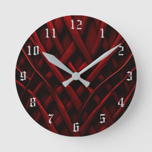 Horloge Ronde Fil rouge enchaîné