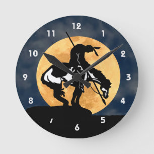 Horloge Ronde Fin de l'horloge murale Silhouette du sentier